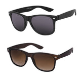 Silver Kartz Combo of 2 Wayfarer Unisex Sunglasses