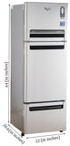 Whirlpool Fp 263D Royal Protton Frost-free Multi Door Refrigerator (240 LTR, Alpha Steel)